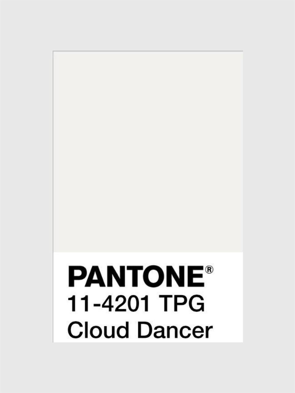Цвет 2026 года по версии Pantone — утонченный оттенок Cloud Dancer («облачный танцор»)